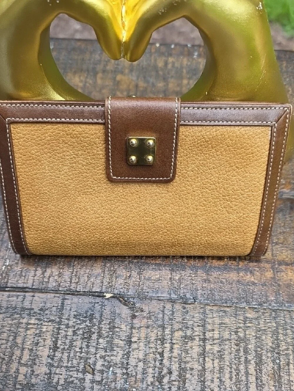 Loewe Anagram Vintage bifold Leather Wallet With Kisslock